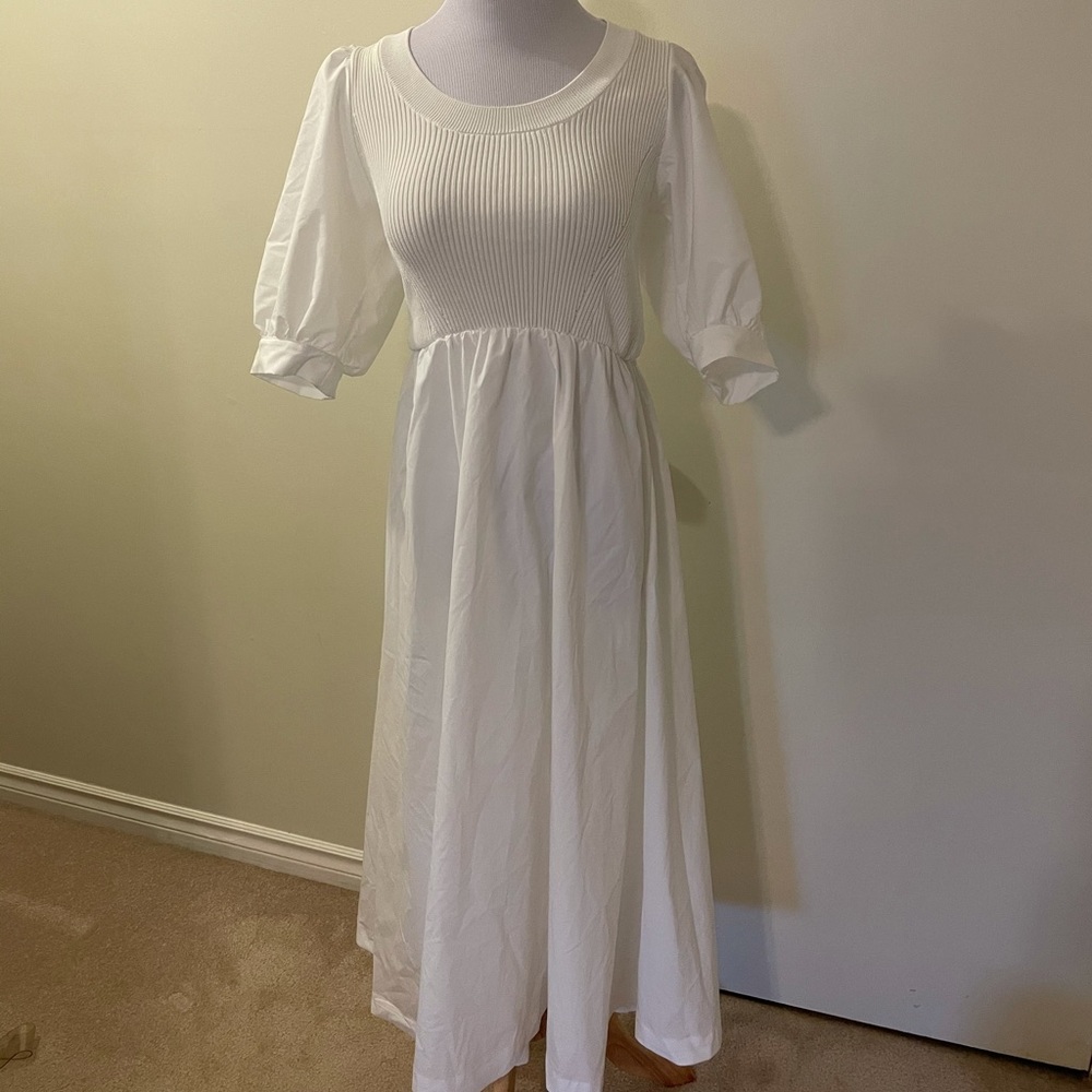 Zara puff sleeve dress